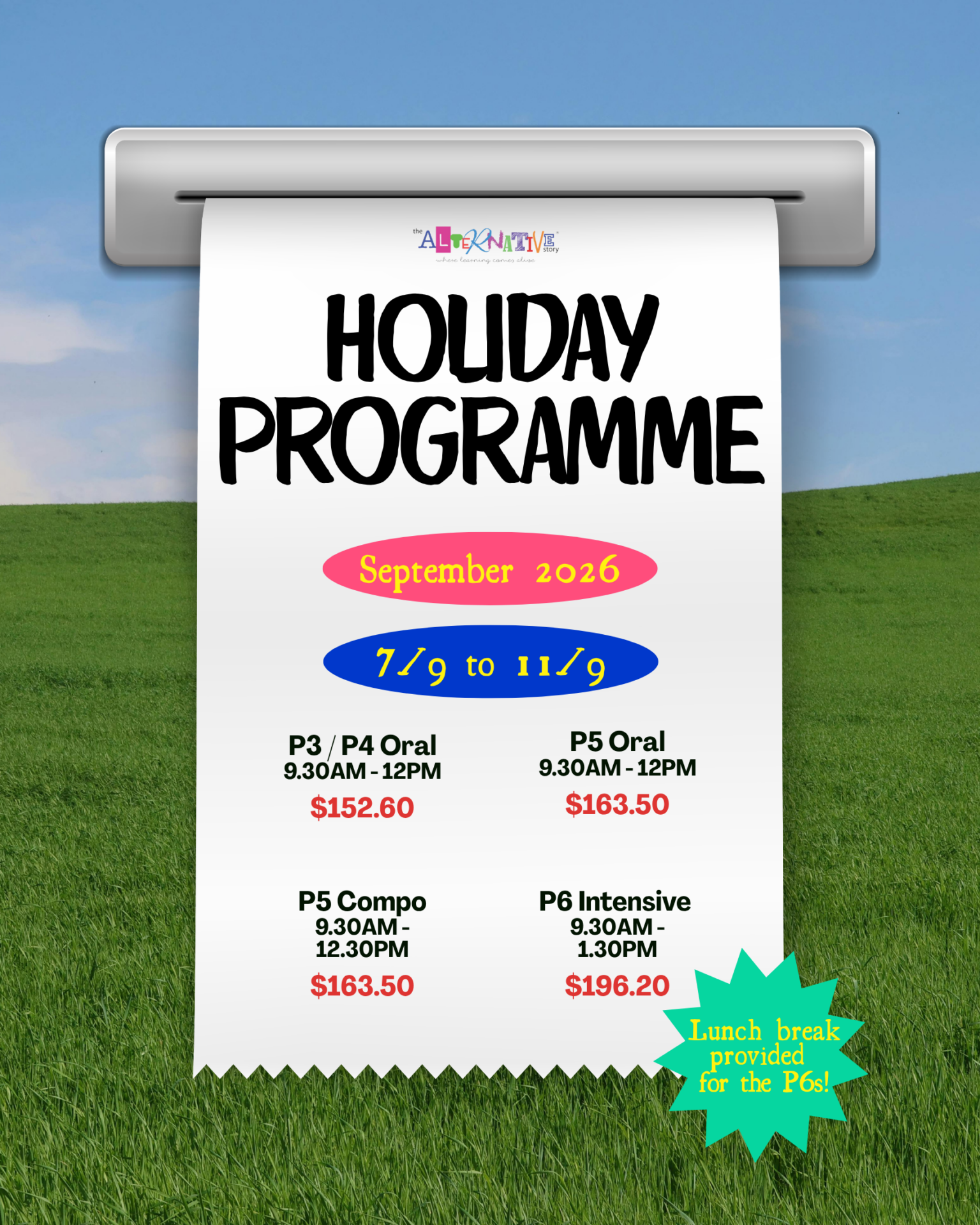 TAS September Holiday Class