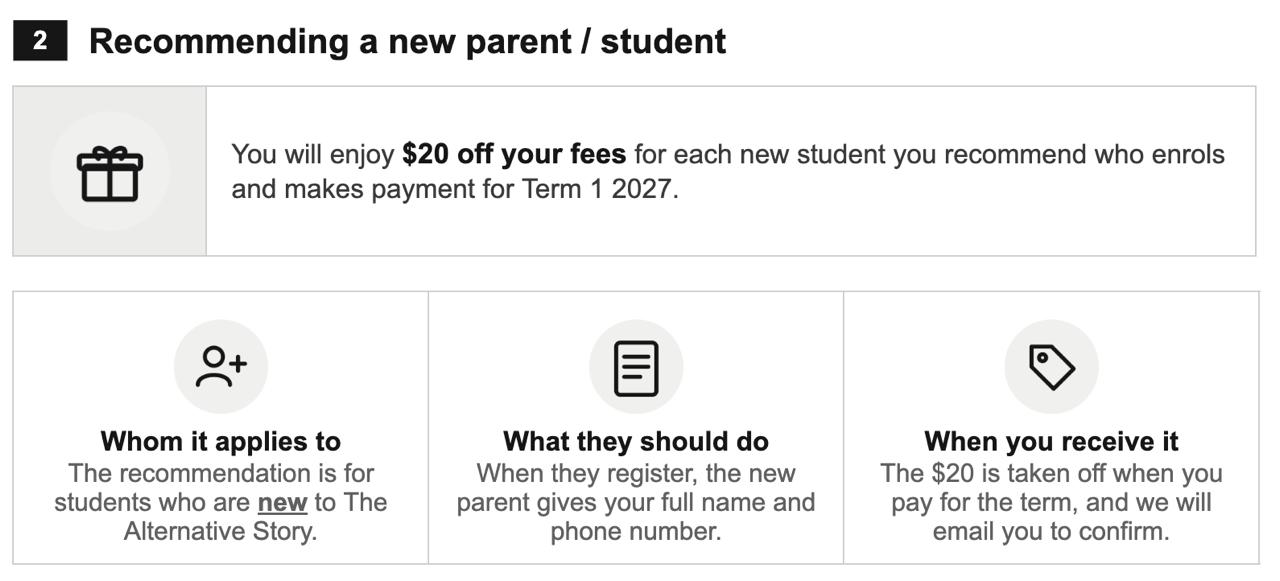 Recommending New Parent 2027 Schedule